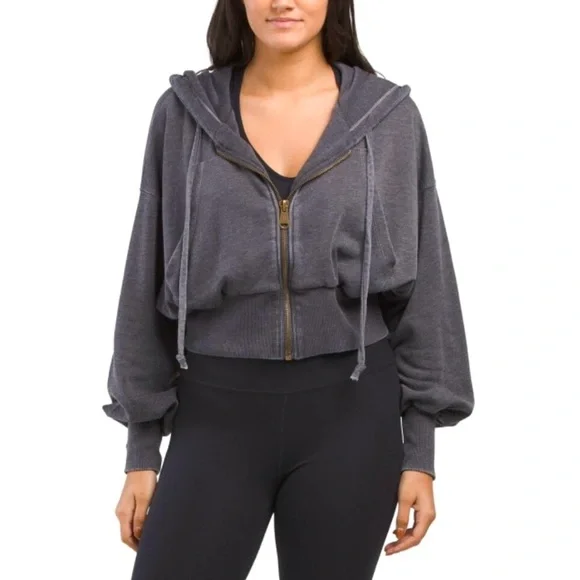 FREE PEOPLE MOVEMENT Lowkey Zip up Hoodie NWOT - Picture 1 of 5
